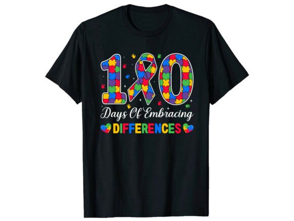 100 Days Differences Autism T-Shirt Graphics Review