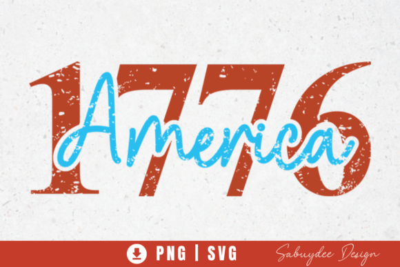 4th of July America 1776 Graphics for T-Shirt Designs