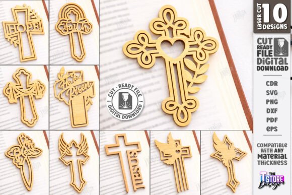 Christian Easter Bookmark Laser Cutting for Spring Amp
