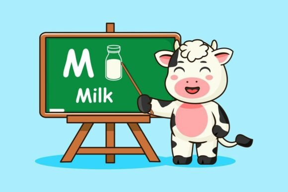 Cute Cow Character: Graphics & Illustrations