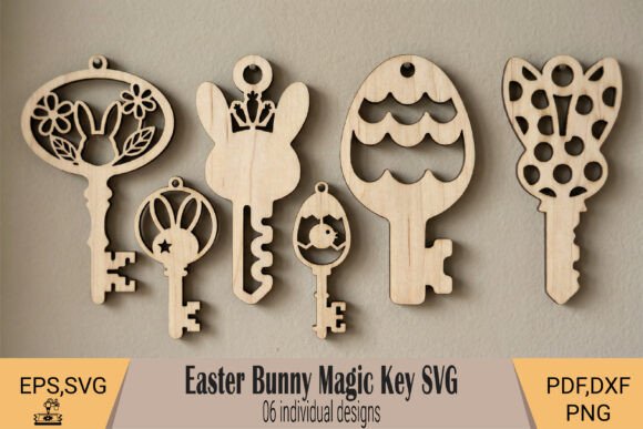 Easter Bunny Magic Key SVG for Spring Amp Laser Cutting