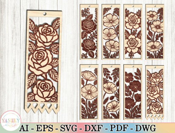 Floral Bookmark Laser Cutting: Other Art Amp Review