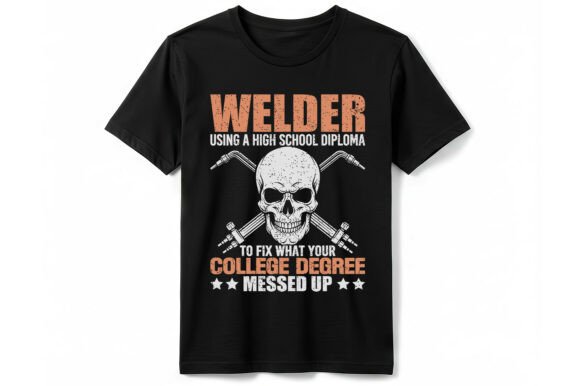 Funny Welder Skull T-Shirt Design: A Graphics Review