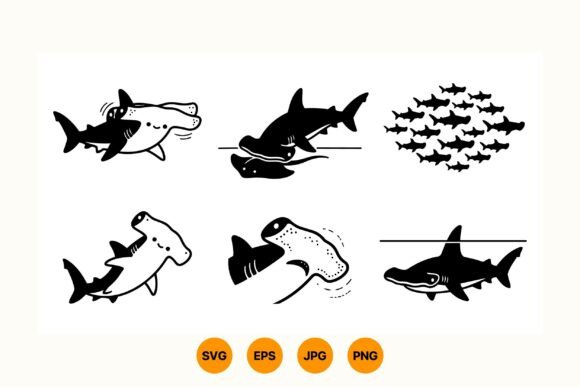 Hammerhead Shark Graphics & Illustrations