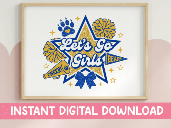 Let s Go Girls Bulldogs Orange Graphics for T-Shirt Designs