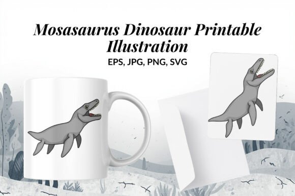 Mosasaurus Dinosaur Printable Illustrati Review