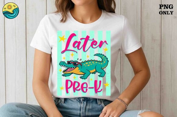 Retro Alligator Graphics for T-Shirt Designs