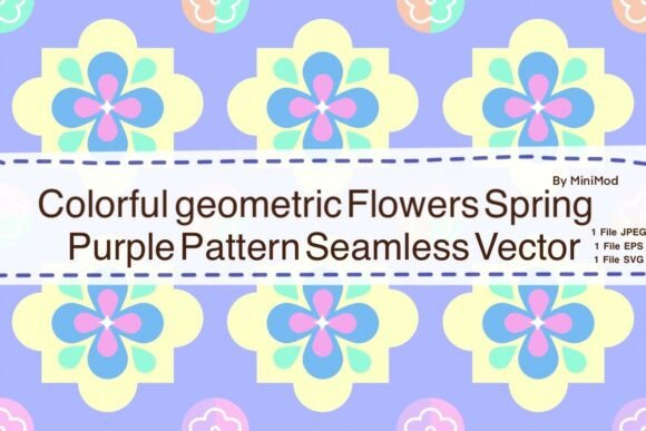 Review: Colorful Geometric Spring Pattern Vector