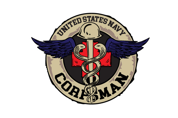 Tough Hospital Corpsman Badge: Medical Crafts Design